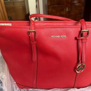 Michael Kors Vibrant Red Tote